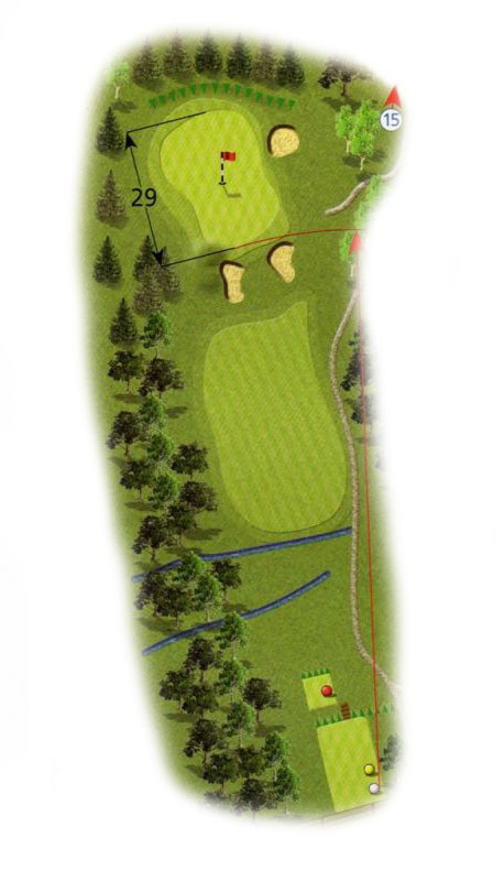 The golf course with hole-by-hole descriptions and images